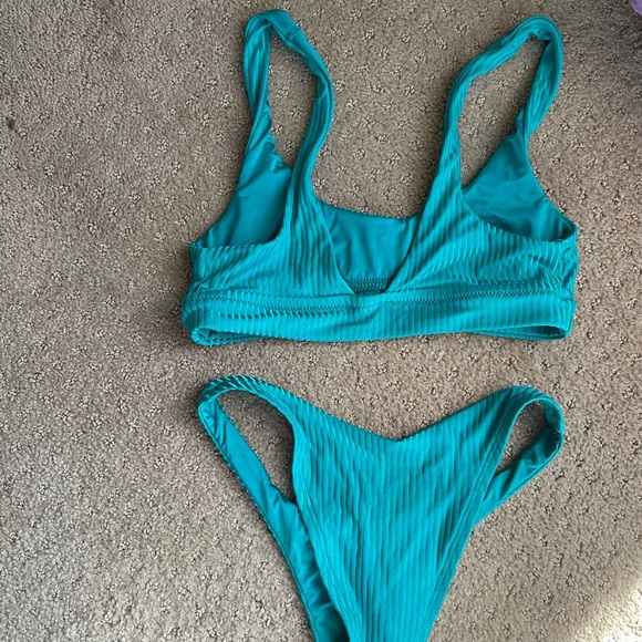 vitamin a swim aqua sienna/california bikini set! - Picture 2 of 2